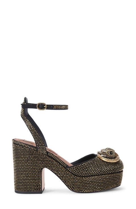 YELLO♡PATCH CHUNKY HEEL SANDALS Amazon.com | PARTY Women's Open Toe Ankle Strap Low Block