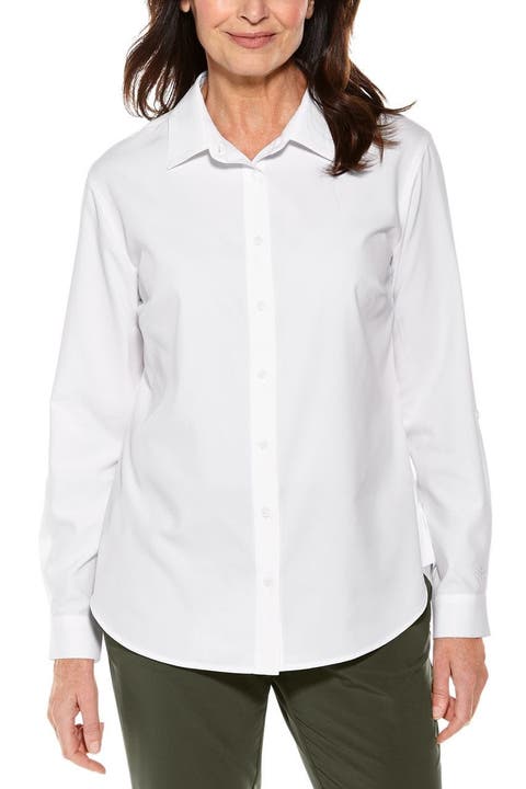 Women's Hepburn Shirt with Roll-Up Sleeves, UPF 50+ Sun Protection