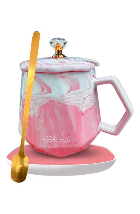 Marbled Mug & Warmer Pad Set