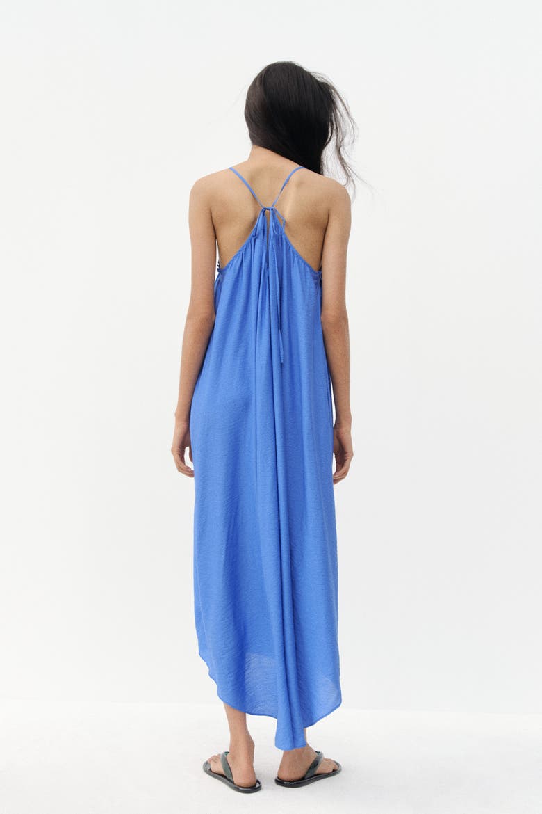 A-line Low-back Dress, Alternate, color, Blue