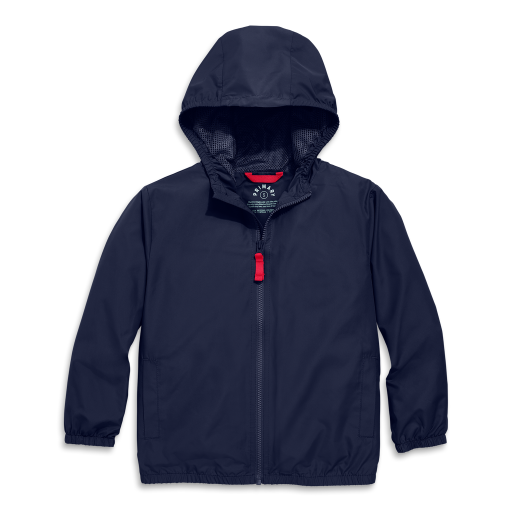 Primary Kids Packable Windbreaker In Navy