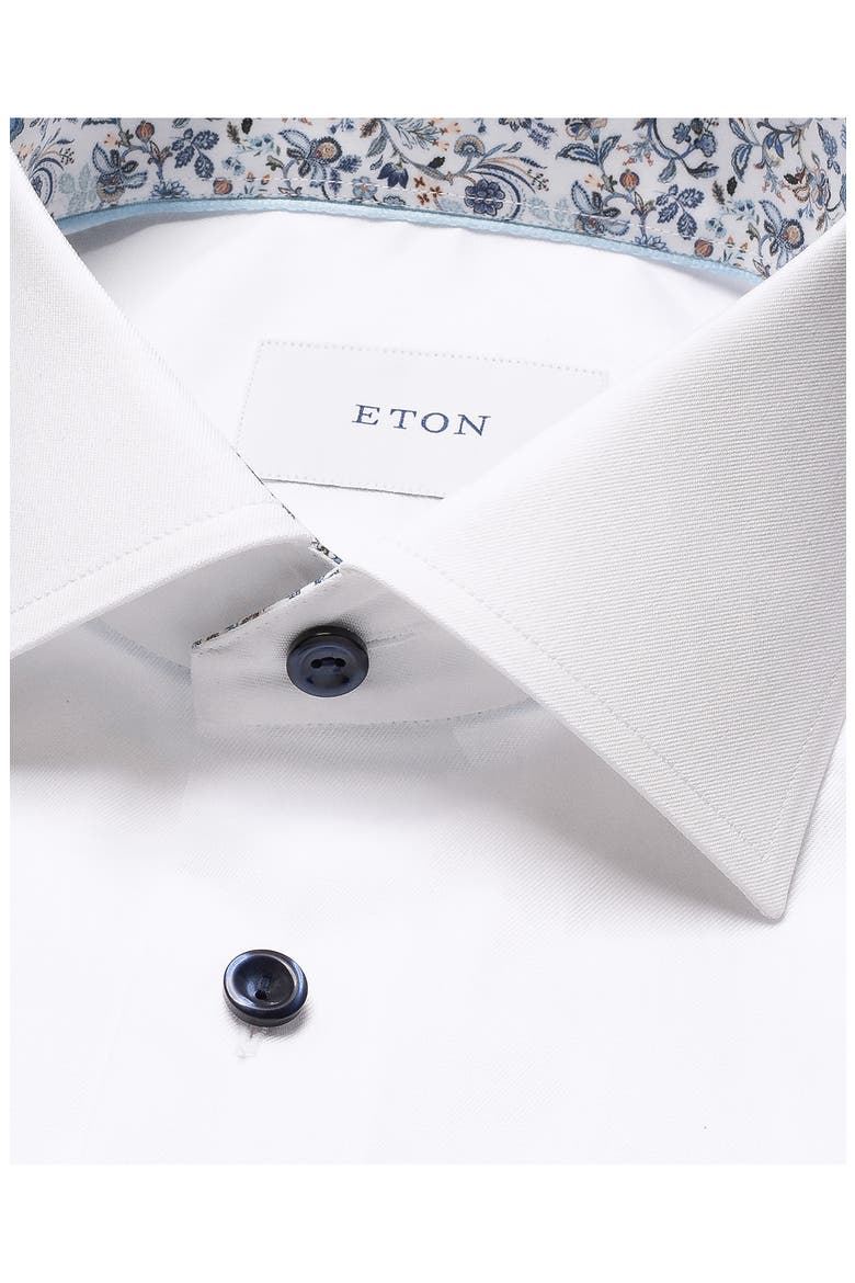 Contemporary Fit Twill Dress Shirt, Alternate, color, WHITE