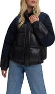 Noize Juniper Mixed Media Puffer Jacket
