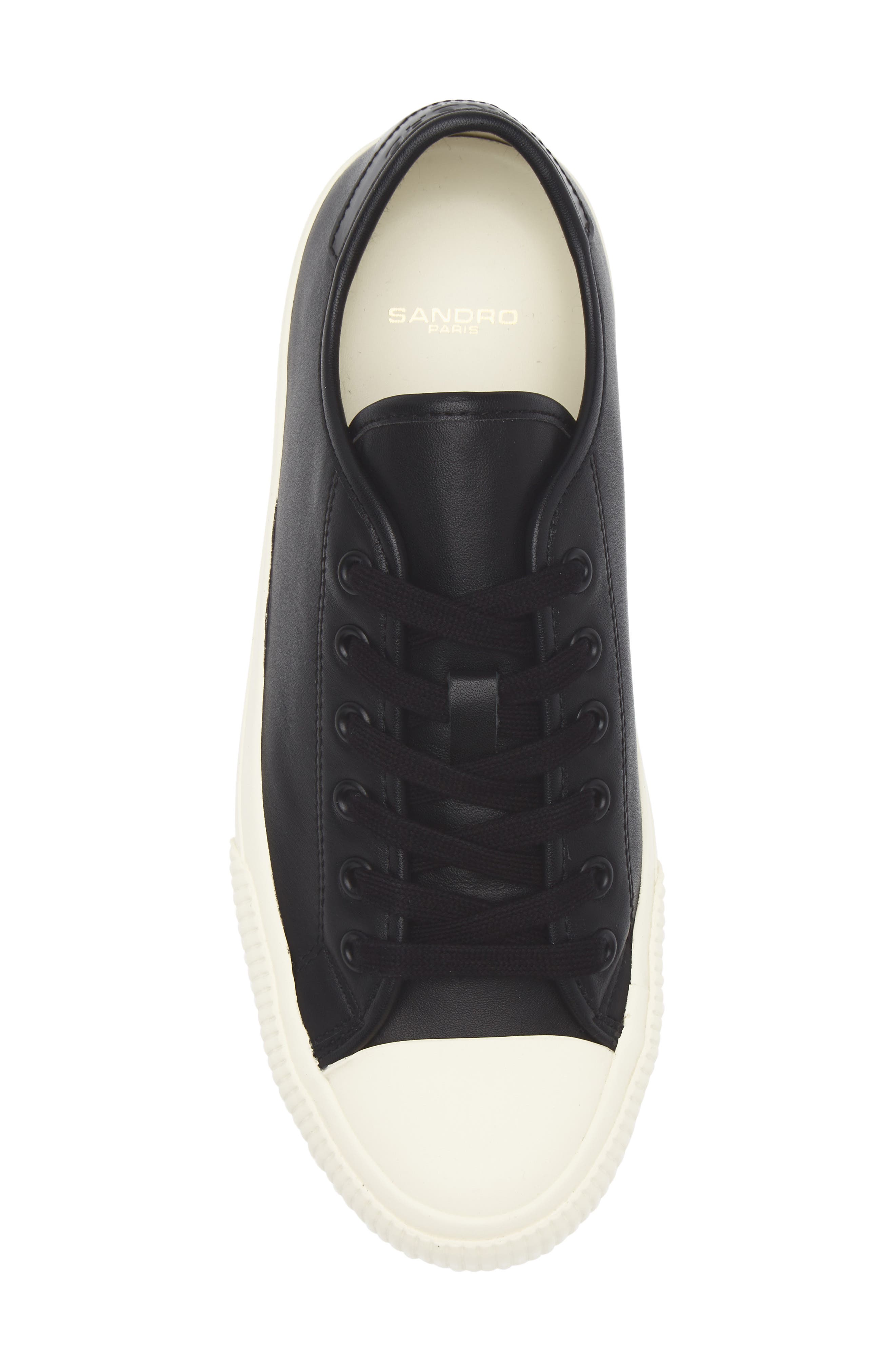 SANDRO Vulca Low Top Sneaker, Alternate, color, Noir