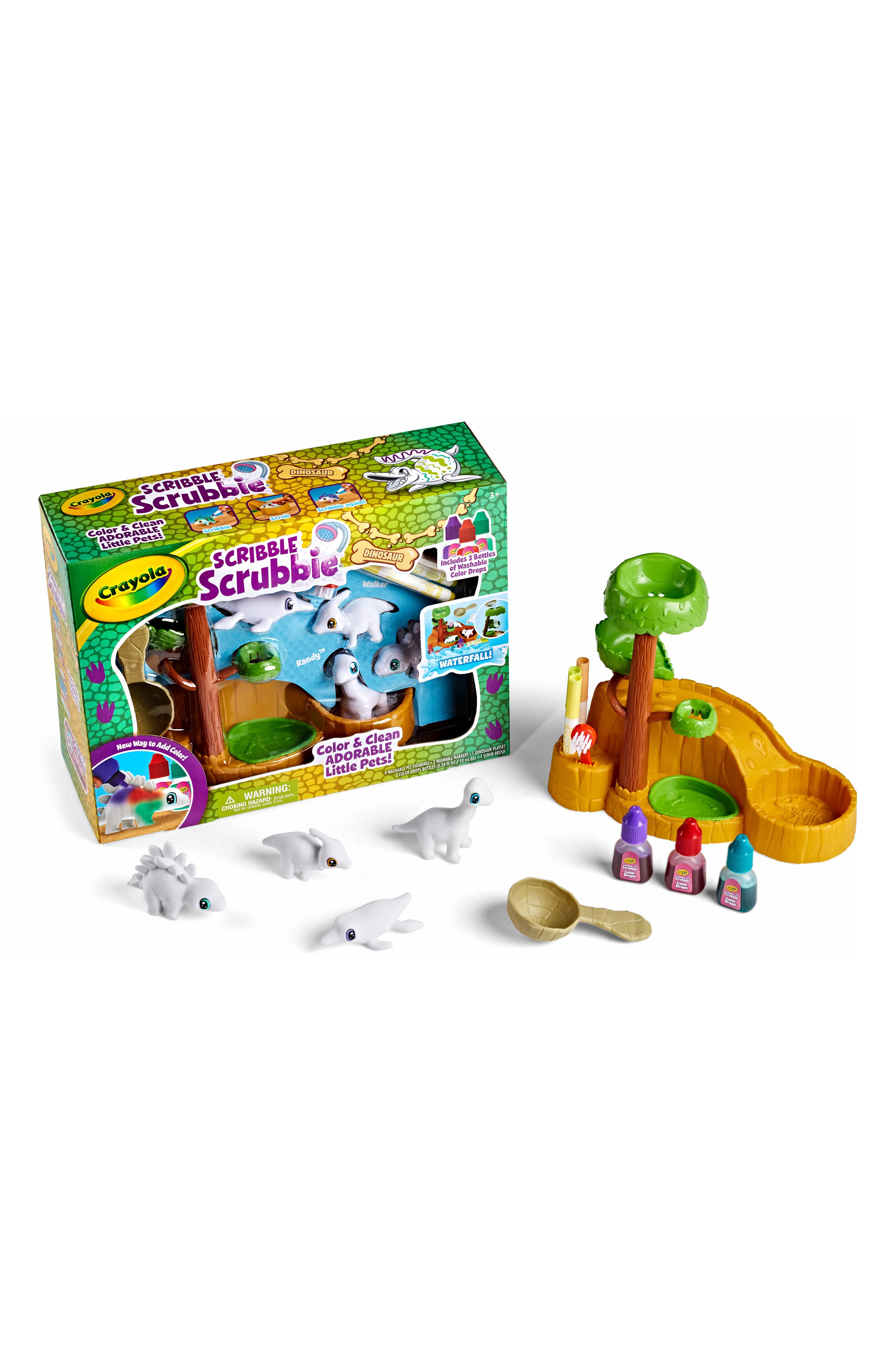 Scribble Scrubbie Dinosaurs Waterfall Playset