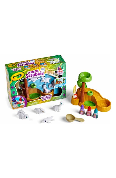 Scribble Scrubbie Dinosaurs Waterfall Playset