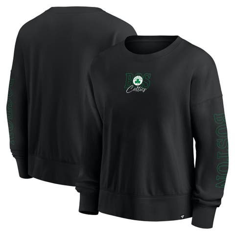 Black Boston Celtics Oversized Game Day Pullover Sweatshirt