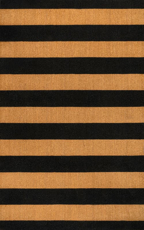 Jonathan Y Sutton Modern Coastal Striped Coir Indoor/outdoor Area Rug In Multi