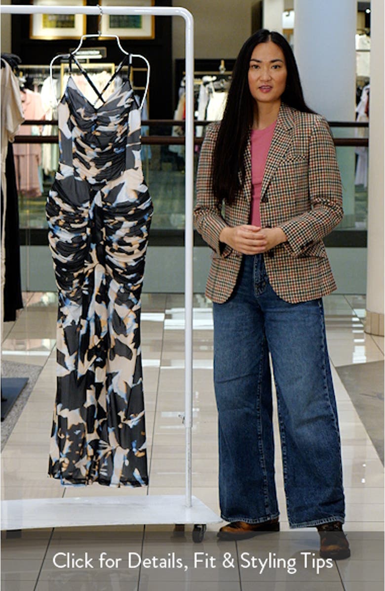 Azula Ruched Draped Maxi Dress, sales video thumbnail