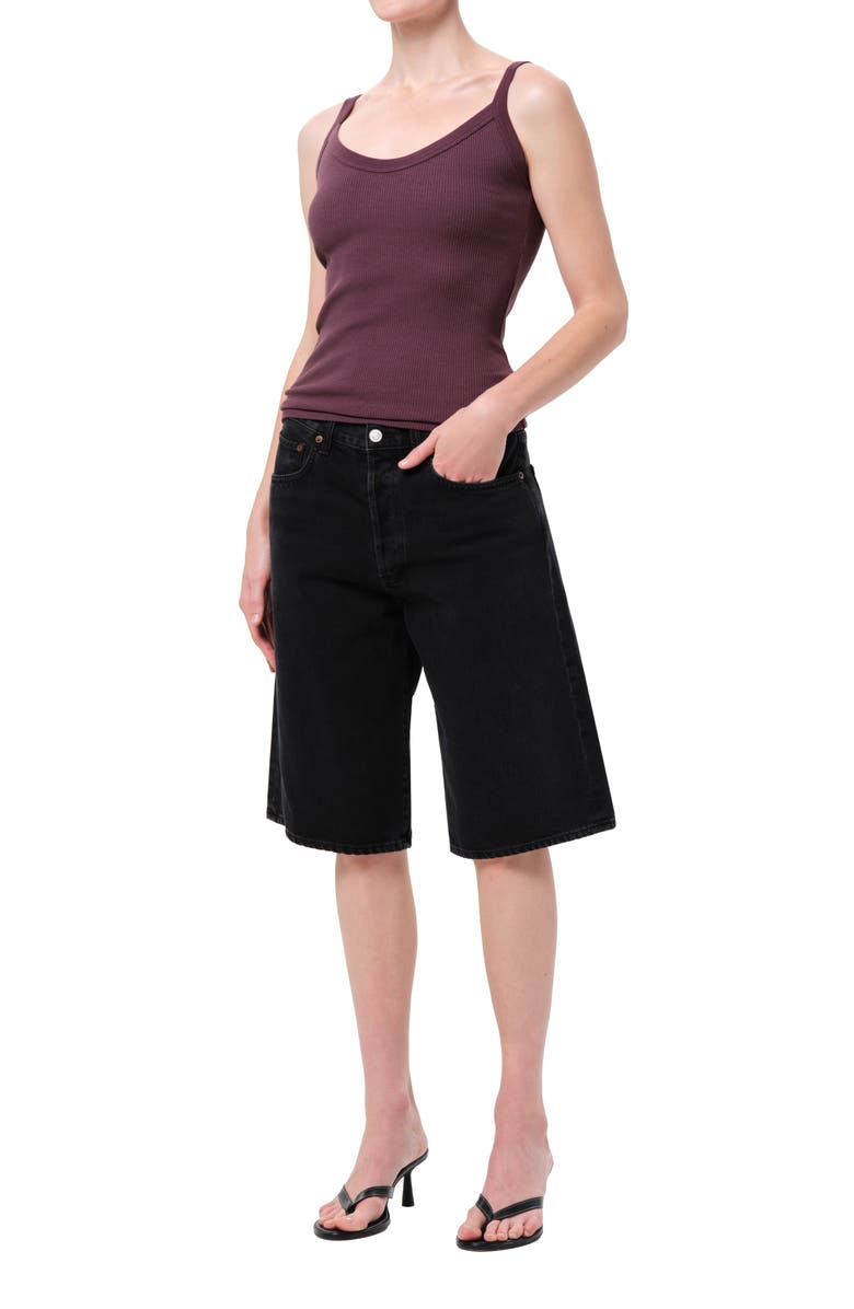 AGOLDE Jordan V-Neck Tank, Alternate, color, Moyer Dk Plum Purple
