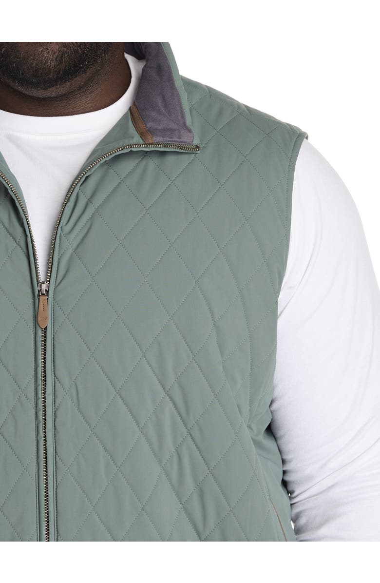 vineyard vines Big & Tall Dorset Quilted Vest, Alternate, color, Balsam