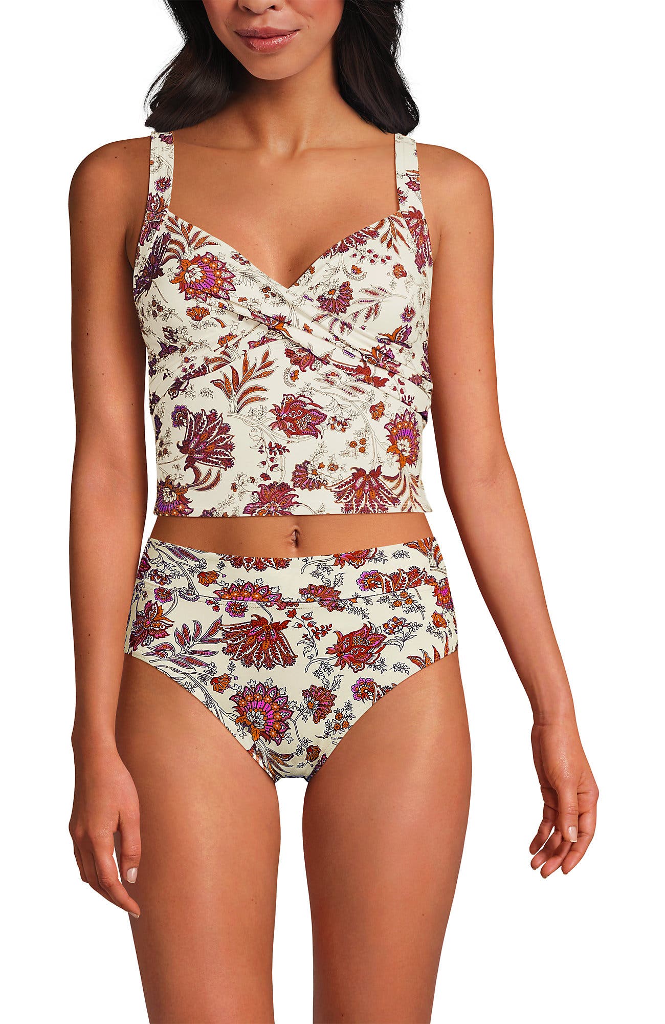 Egret White Ornate Floral