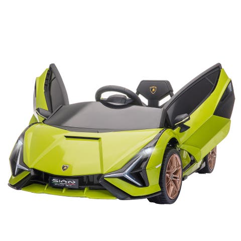 12V Lamborghini SIAN Licensed Ride on Car with Remote Control, Horn, Music, Headlights