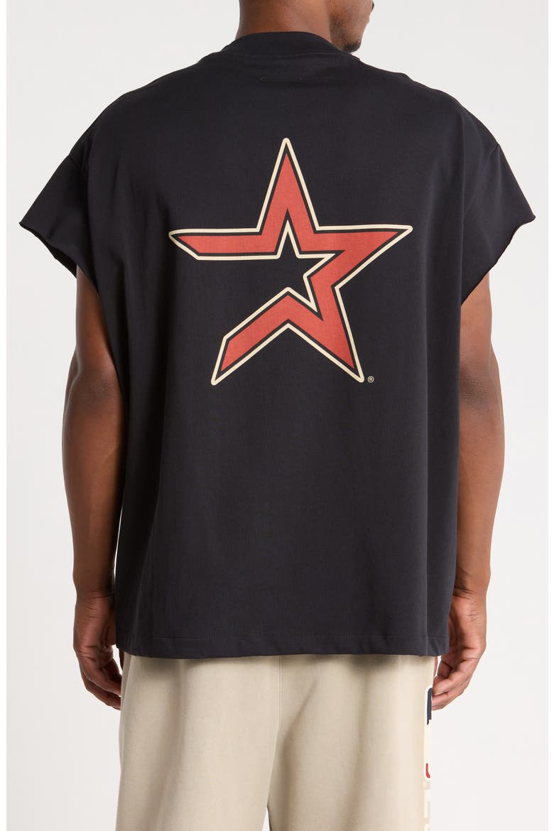 Astros '90s Jersey Cotton Cutoff T-Shirt, Alternate, color, BLACK