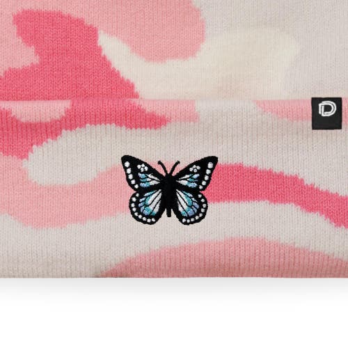 Dalix Butterfly Beanie In Pink Camo