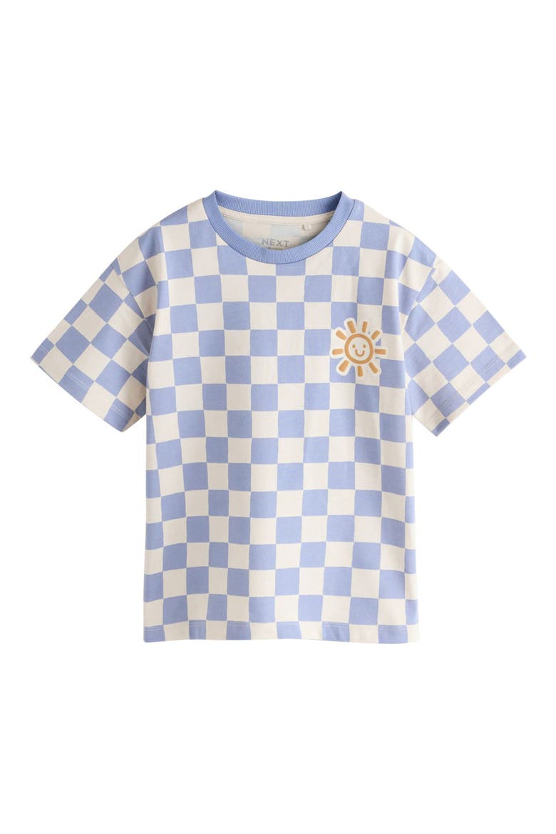 Kids' Checkerboard Cotton Graphic T-Shier, Main, color, MULTI