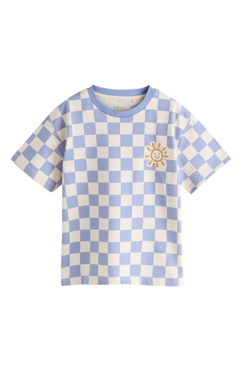 NEXT Kids' Checkerboard Cotton Graphic T-Shier, Main, color, Multi