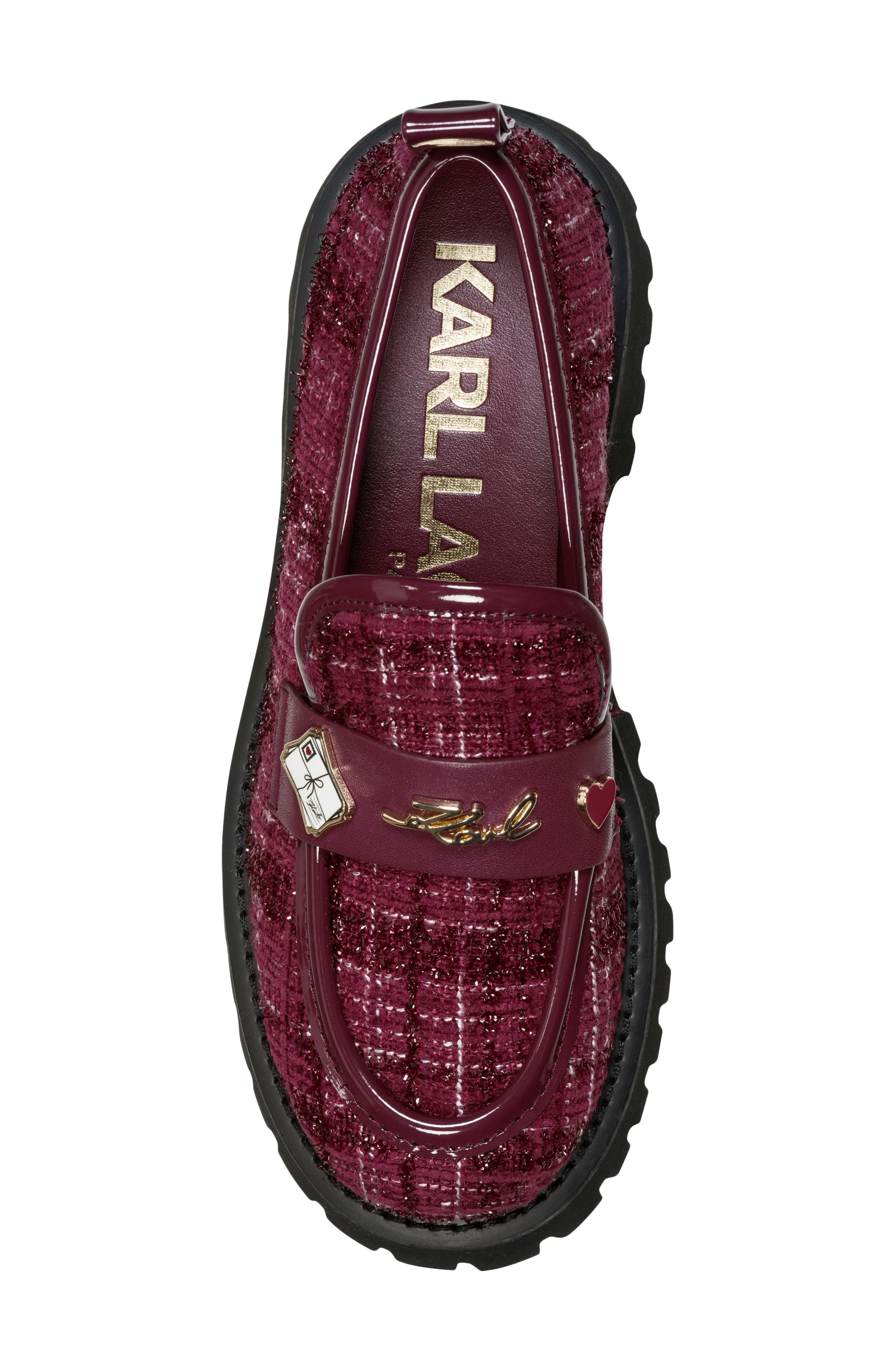 Greenly Platform Loafer, Alternate, color, BURGUNDY