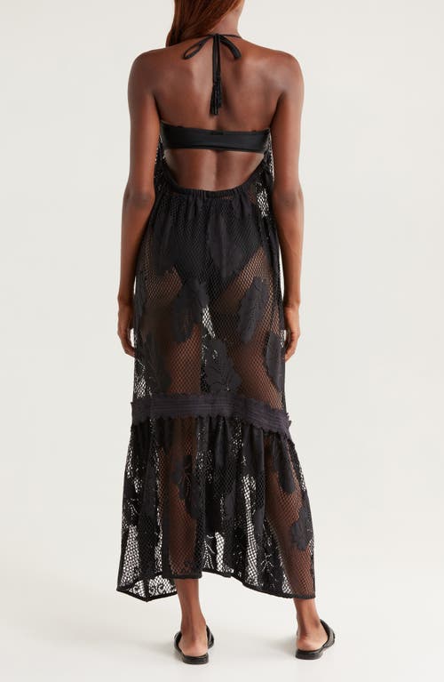 Ramy Brook Shea Sheer Cover-up Sundress In Black
