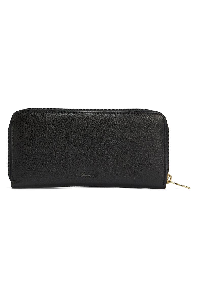 Birch RFID Leather Wallet, Alternate, color, BLACK