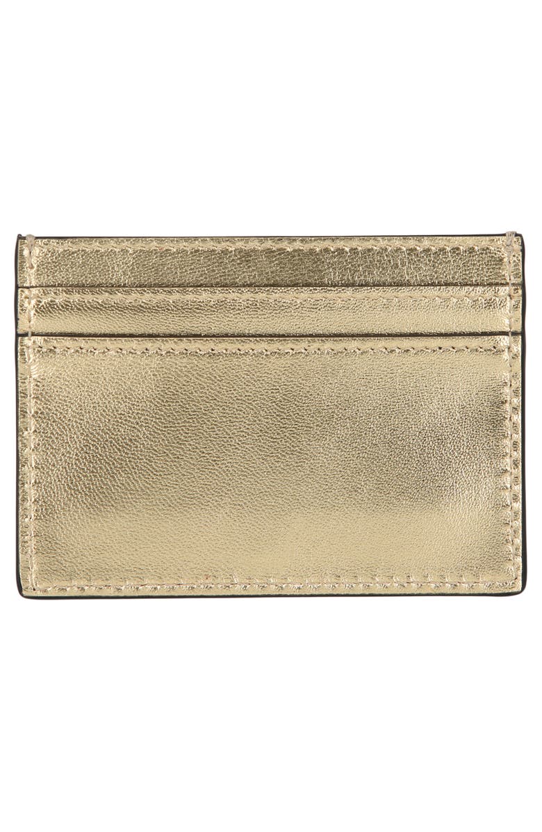 Moschino Crystal Logo Card Case, Alternate, color,