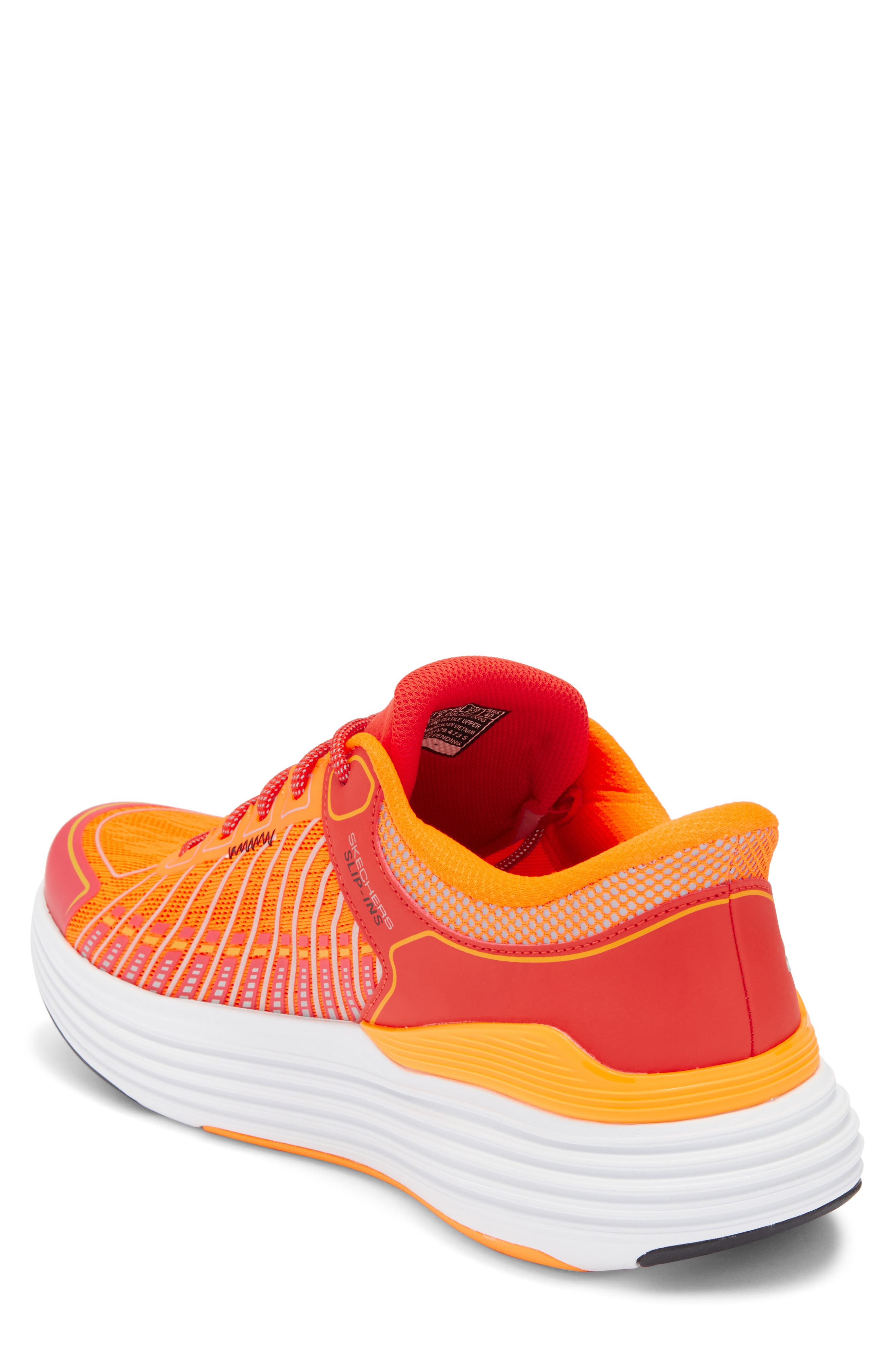 SKECHERS Slip-Ins<sup>™</sup> Go Run Nite Vizn Max Cushion Sneaker, Alternate, color, Orange