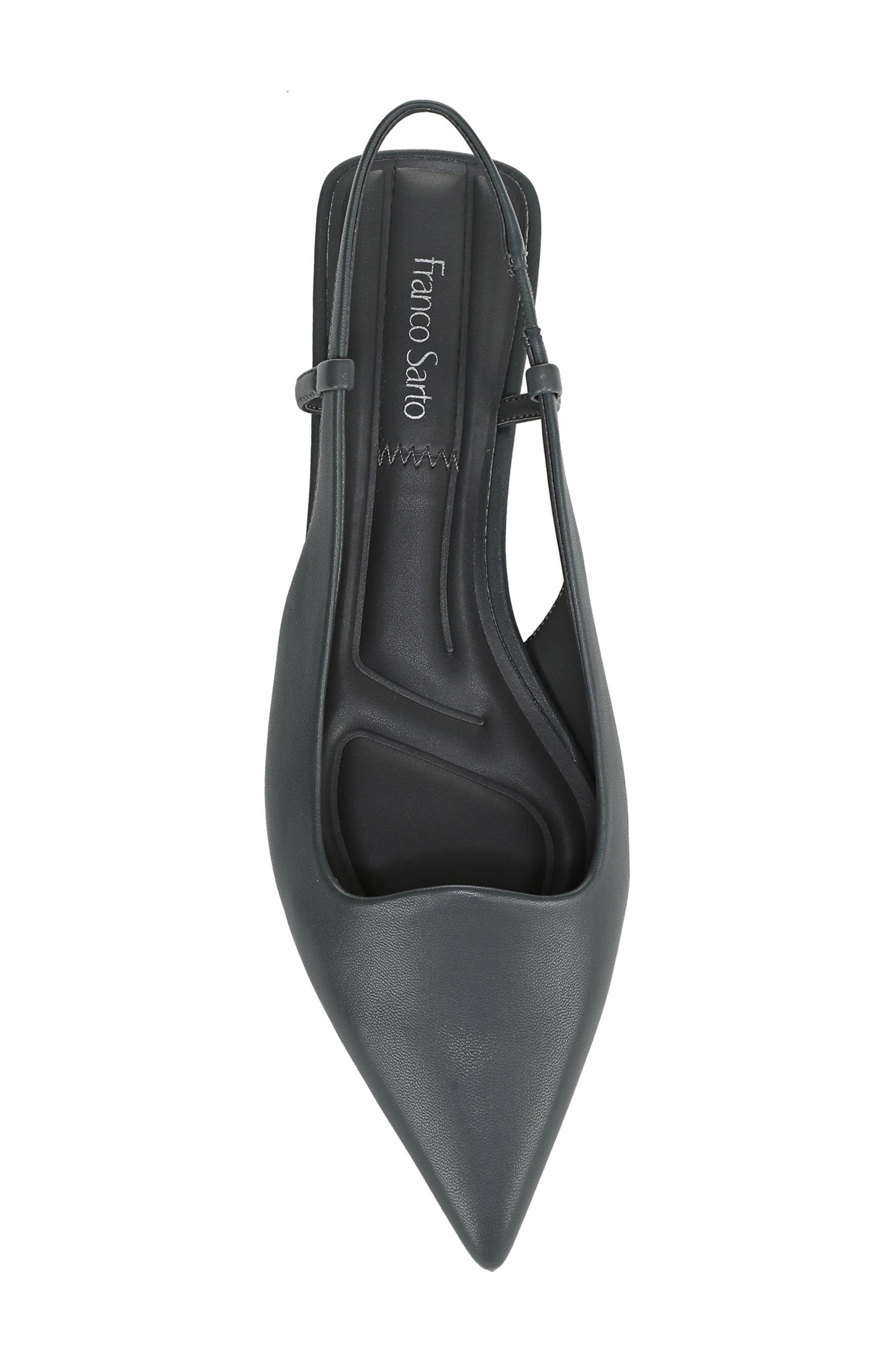 Franco Sarto Palmira Slingback Pointed Toe Pump - Wide Width Available, Alternate, color, Slate Blue