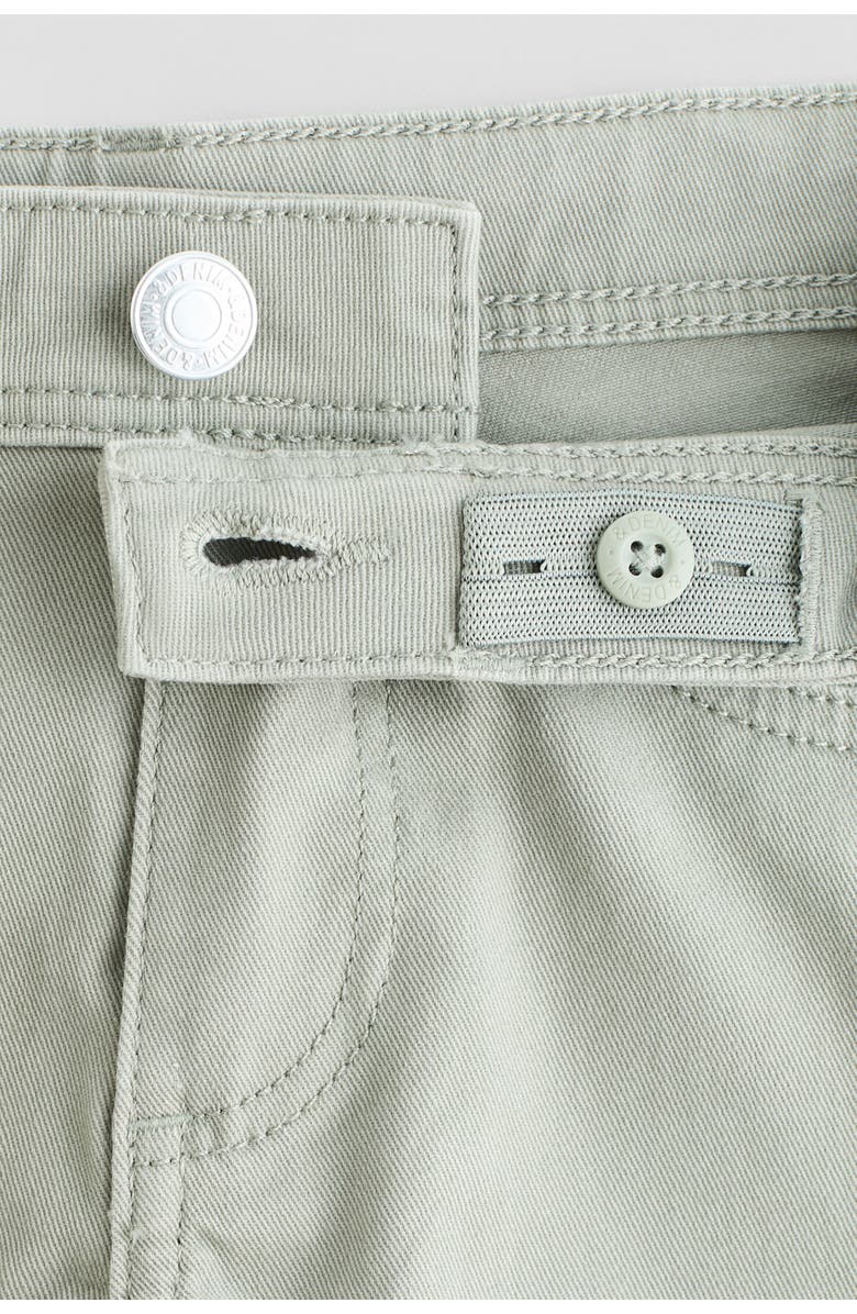 H&M 3-pack denim shorts, Alternate, color, Light Denim Blue/Khaki Green