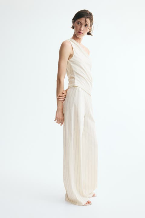 Cotton-blend Pull-on Pants