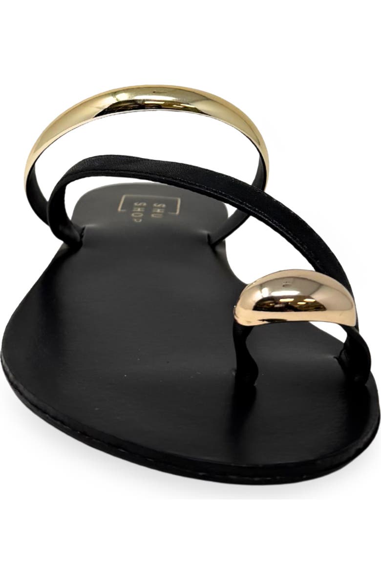 SHUSHOP Brenda Slide Sandal, Alternate, color, Black