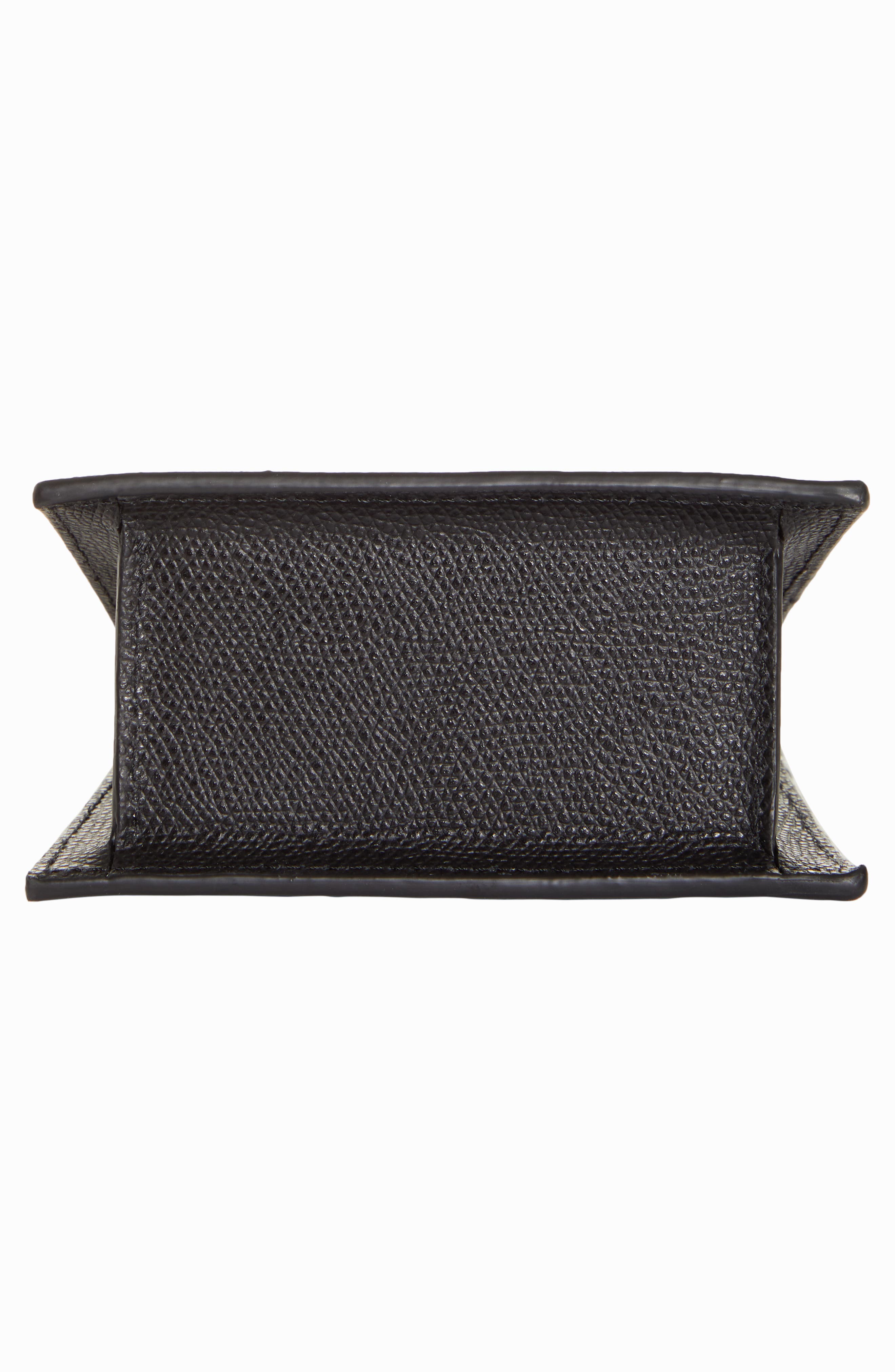 Jacquemus Le Chiquito Leather Mini Top Handle Bag, Alternate, color, Black