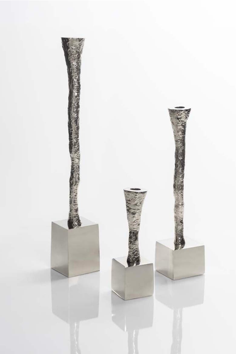 Nest Candle Holder, Alternate, color, Nickel