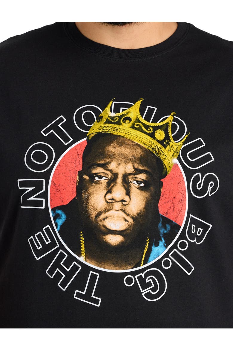 Big & Tall The Notorious Big Graphic Tee, Alternate, color, BLACK