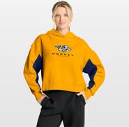 FANATICS Women's Fanatics Gold Nashville Predators Back Check Boxy Hoodie