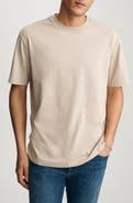 Mavi Jeans Light Tan Cotton Crewneck T-Shirt