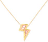 Campbell + Charlotte JuJu Lightning Bolt Charm Necklace