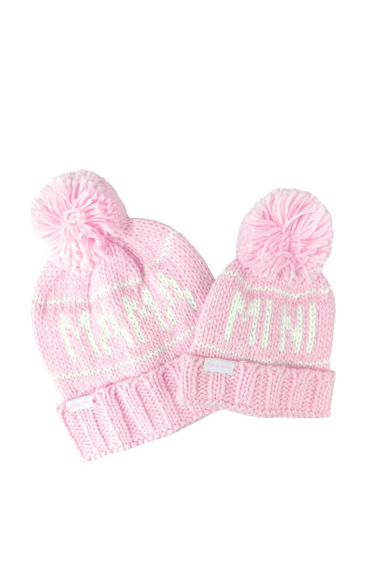 Bits & Bows Mini Bobble Hat, Alternate, color, Pink