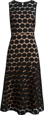 Sam Edelman Polka Dot Lace Midi Dress