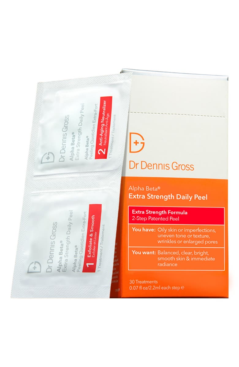 Dr. Dennis Gross Skincare Alpha Beta<sup>®</sup> Peel Extra Strength Formula - 30 Applications, Main, color, 