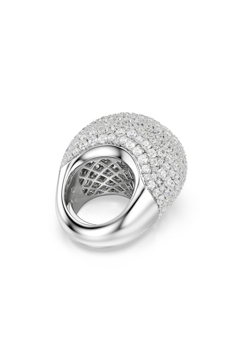 Sublima Crystal Cocktail Ring, Alternate, color, WHITE/ SILVER