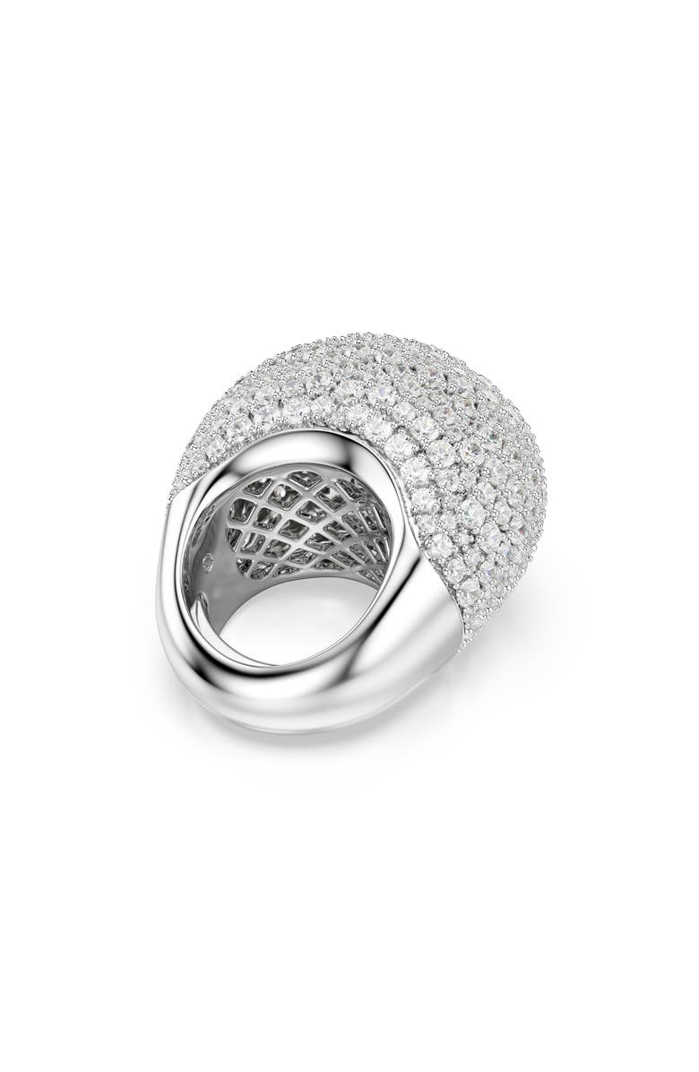 Swarovski Sublima Crystal Cocktail Ring, Alternate, color, White/ Silver