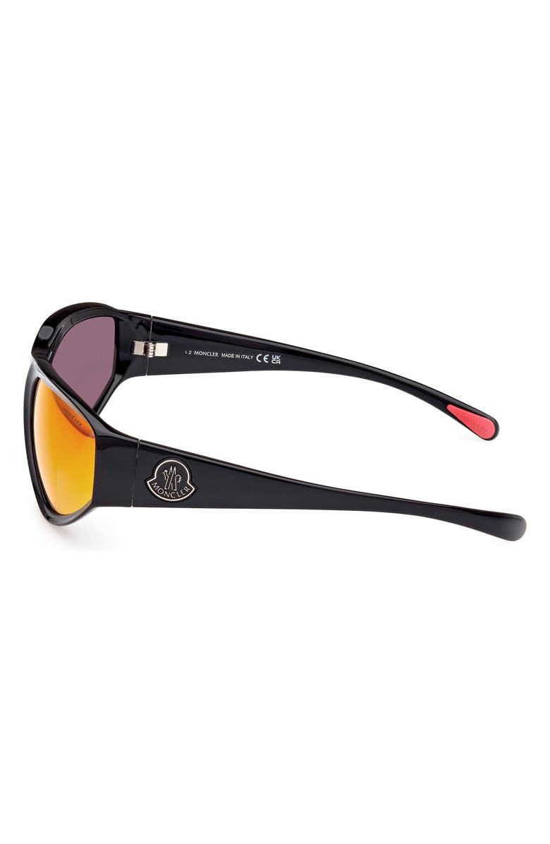 Moncler Lunettes 62mm Mirrored Oversize Geometric Sunglasses, Alternate, color, 