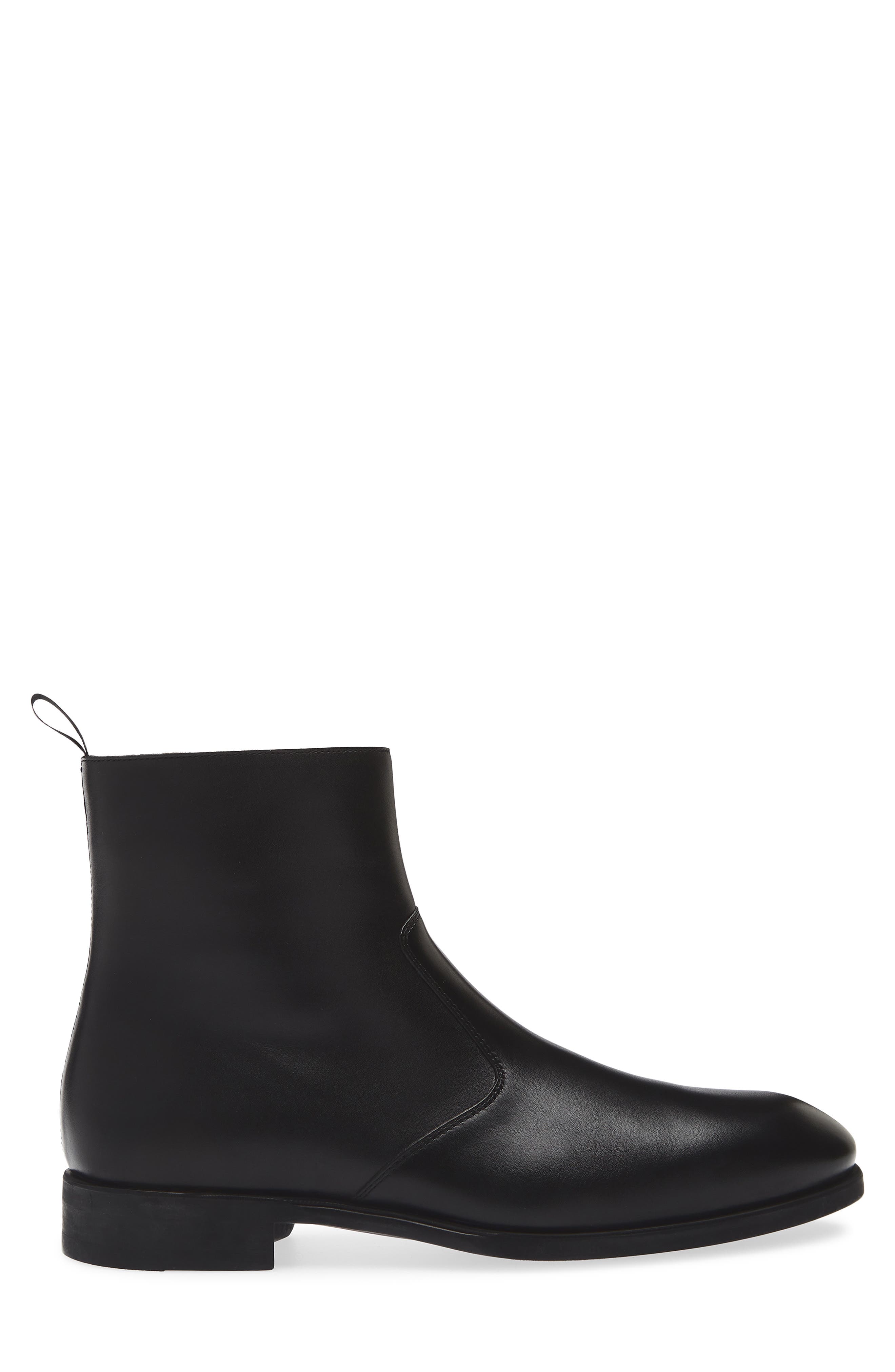 Magnanni Mareno Zip-Up Boot, Alternate, color, Black