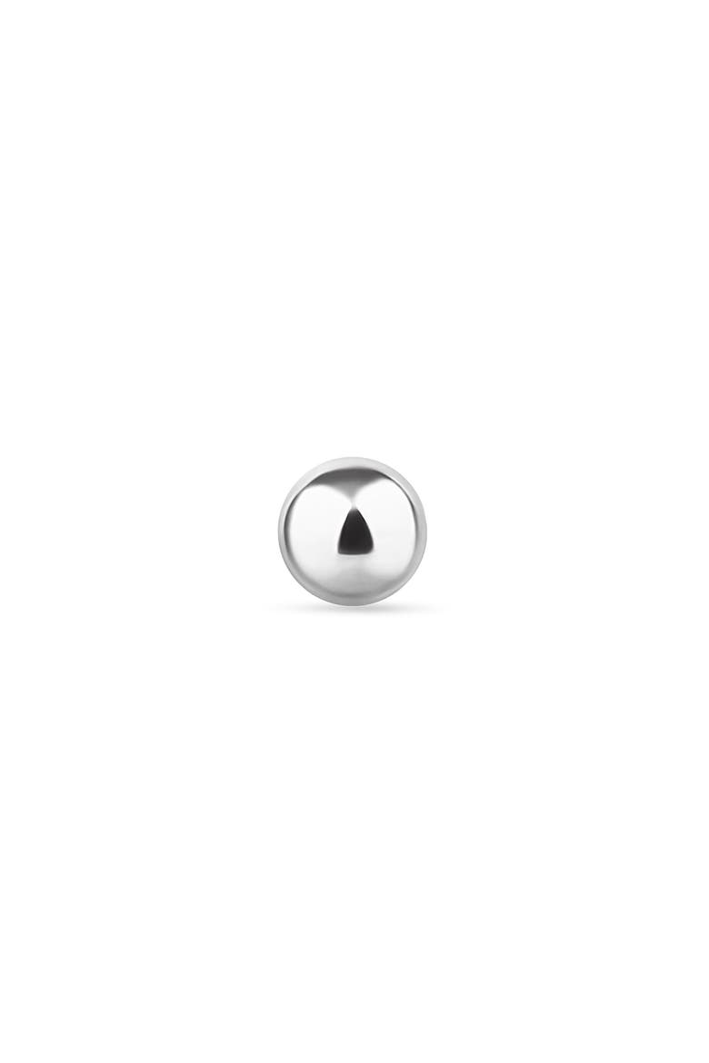 Single Ball Stud Earring, Alternate, color, WHITE GOLD