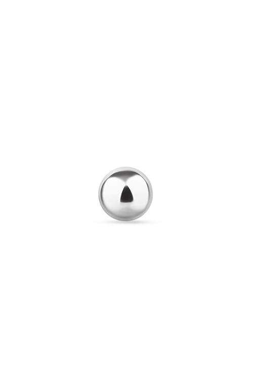 Maria Tash Single Ball Stud Earring In Metallic