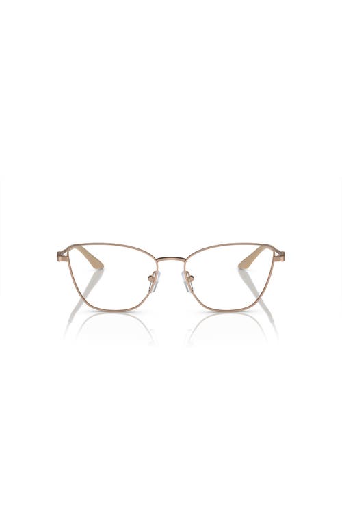 Armani Exchange 53mm Cat Eye Optical Glasses In Gold