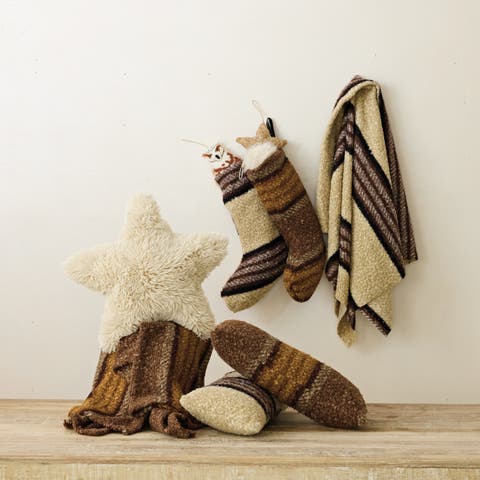 Faux Fur Star Pillow