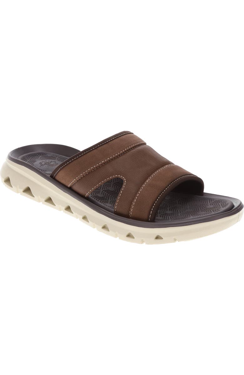 Dockers<sup>®</sup> Luis Active Rebound Slide Sandal, Main, color, Dark Tan
