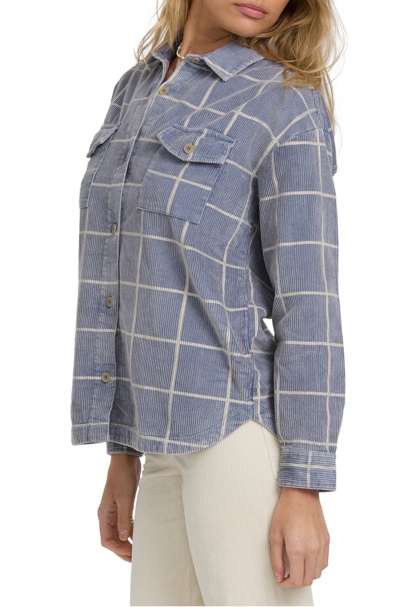 Billabong Fadeaway Corduroy Shacket, Alternate, color, Stone Blue
