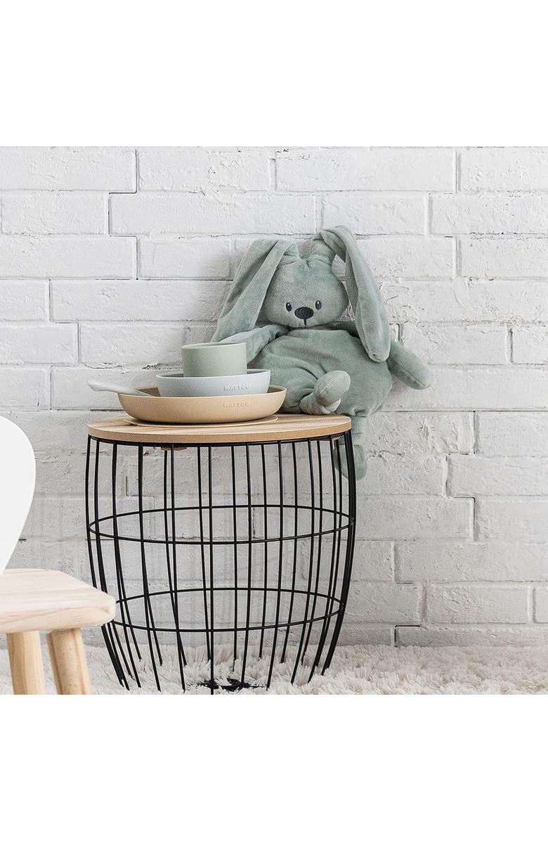 Nattou Kids' 4-Piece Dinner Set, Alternate, color, Sand/ Green